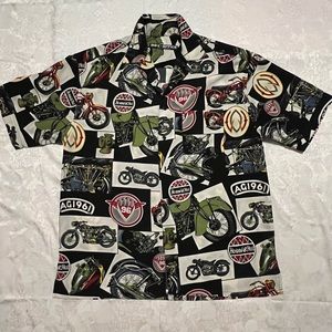 Box Office Island Men's Shirt / Motorcycle “Heaven or Hell “ size : M